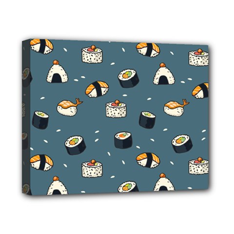 Sushi Pattern Canvas 10  X 8  (stretched) by Jancukart