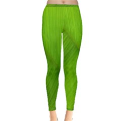 Banana Leaf Inside Out Leggings by artworkshop