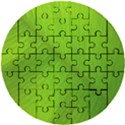 Banana Leaf Wooden Puzzle Round View1