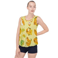 Banana Cichlid Bubble Hem Chiffon Tank Top by artworkshop