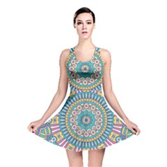 Mandala 01 Reversible Skater Dress by zappwaits