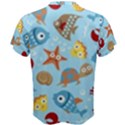 Seamless-pattern-funny-marine-animals-cartoon Men s Cotton Tee View2