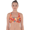 Seamless-pattern-vector-beach-holiday-theme-set Cross Back Hipster Bikini Top  View1