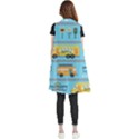 Buses-cartoon-pattern-vector Sleeveless Chiffon Waistcoat Shirt View2