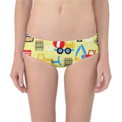 Seamless-pattern-vector-industrial-vehicle-cartoon Classic Bikini Bottoms by Jancukart