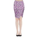 Pink Ghost Midi Wrap Pencil Skirt View1