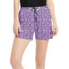 Purple Bats Women s Runner Shorts by NerdySparkleGoth