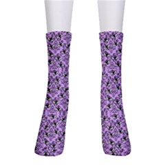 Purple Bats Crew Socks by NerdySparkleGoth