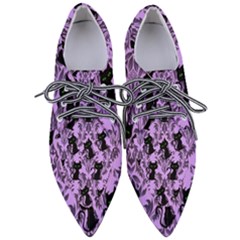 Purple Cats Pointed Oxford Shoes by NerdySparkleGoth