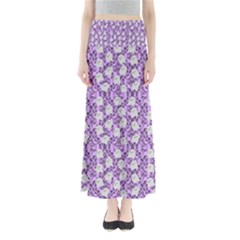 Purple Ghost Full Length Maxi Skirt by NerdySparkleGoth