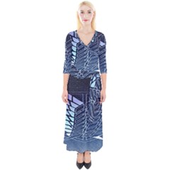 Attack On Titan Scouting Legion Quarter Sleeve Wrap Maxi Dress by artworkshop