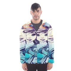 Beautifull Ariel Little Mermaid  Painting Men s Hooded Windbreaker by artworkshop