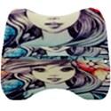 Beautifull Ariel Little Mermaid  Painting Velour Head Support Cushion View2