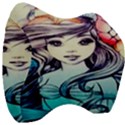 Beautifull Ariel Little Mermaid  Painting Velour Head Support Cushion View3