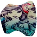 Beautifull Ariel Little Mermaid  Painting Velour Head Support Cushion View4