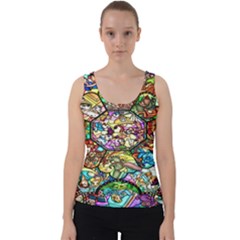 Character Disney Stained Velvet Tank Top by artworkshop