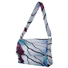 Anna Disney Frozen Stained Glass Full Print Messenger Bag (m) by artworkshop