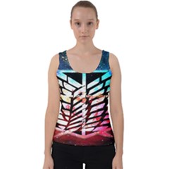 Attack On Titan Shingeki Galaxy Velvet Tank Top by artworkshop