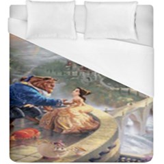 Beauty And The Beast Castle Duvet Cover (king Size) by artworkshop