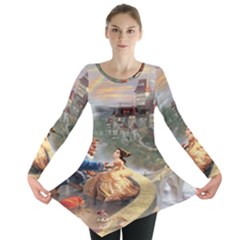 Beauty And The Beast Castle Long Sleeve Tunic  by artworkshop