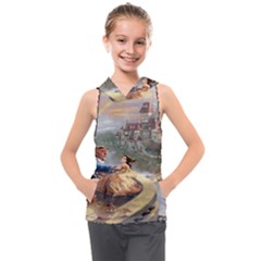 Beauty And The Beast Castle Kids  Sleeveless Hoodie by artworkshop