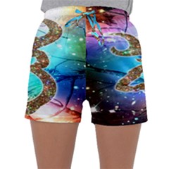 Browning Deer Glitter Galaxy Sleepwear Shorts by artworkshop