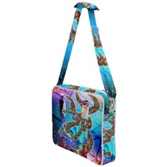 Browning Deer Glitter Galaxy Cross Body Office Bag by artworkshop