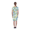 Birds Silhouette Motif Random Pattern Classic Short Sleeve Midi Dress View2