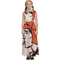 Catcher In The Rye Kids  Satin Sleeveless Maxi Dress by artworkshop