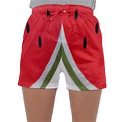 Watermelon Pillow Fluffy Sleepwear Shorts by artworkshop