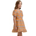 Floral Art Kids  Short Sleeve Dolly Dress View3