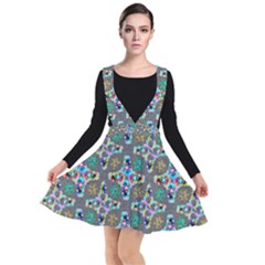 Digitalart Plunge Pinafore Dress by Sparkle