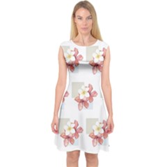 Floral Capsleeve Midi Dress by Sparkle