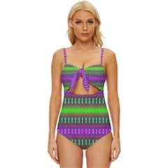 Alienate Me Knot Front One-piece Swimsuit by Thespacecampers