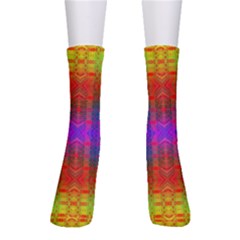 Electric Sunset Crew Socks by Thespacecampers