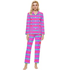 Love Burst Womens  Long Sleeve Velvet Pocket Pajamas Set by Thespacecampers