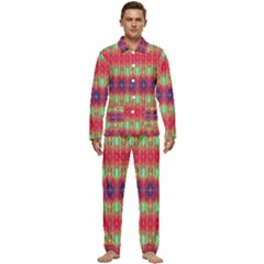 Psychedelic Synergy Men s Long Sleeve Velvet Pocket Pajamas Set by Thespacecampers