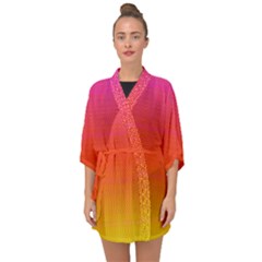 Sunrise Party Half Sleeve Chiffon Kimono by Thespacecampers