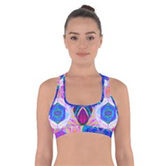 Tippy Flower Power Cross Back Sports Bra by Thespacecampers