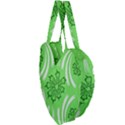 Folk flowers print Floral pattern Ethnic art Giant Heart Shaped Tote View3