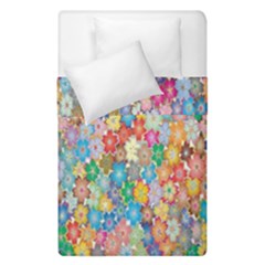 Floral Flowers Duvet Cover Double Side (single Size) by artworkshop