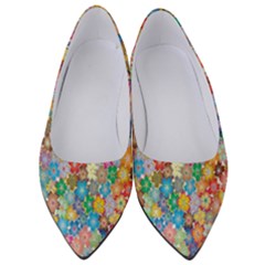 Floral Flowers Women s Low Heels by artworkshop