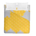 Hexagons Yellow Honeycomb Hive Bee Hive Pattern Duvet Cover Double Side (Full/ Double Size) View1