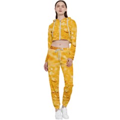 Water Cropped Zip Up Lounge Set by artworkshop