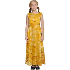 Water Kids  Satin Sleeveless Maxi Dress by artworkshop