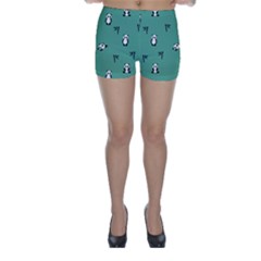 Pandas Pattern Skinny Shorts by artworkshop