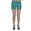 Pandas Pattern Skinny Shorts View1