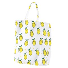 Pattern Lemon Texture Giant Grocery Tote by artworkshop