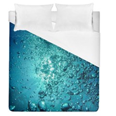 Bubbles Water Bub Duvet Cover (queen Size) by artworkshop