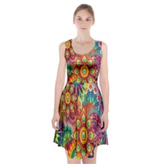 Mandalas Colorful Abstract Ornamental Racerback Midi Dress by artworkshop